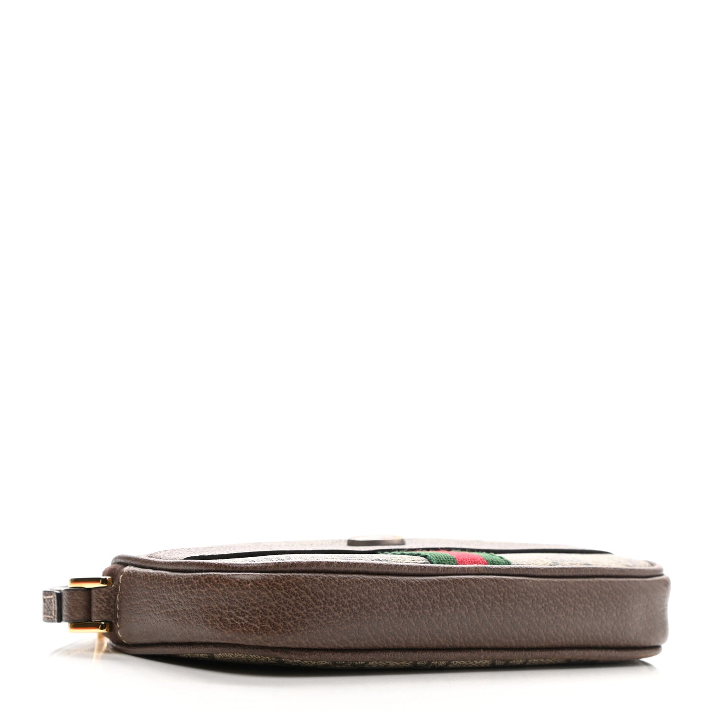 GG Supreme Monogram Ophidia Phone Case Wristlet Brown