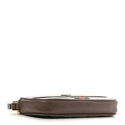 Gucci GG Supreme Monogram Ophidia Phone Case Wristlet Brown 4 of 9