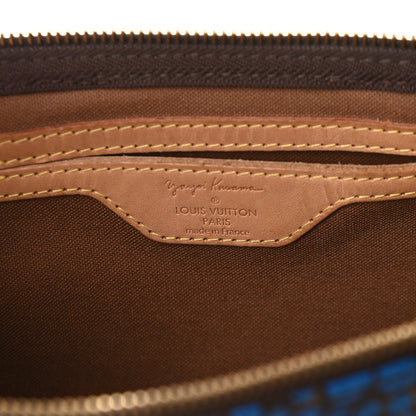 Louis Vuitton Monogram Kusama Town Speedy 30 Blue 6 of 10