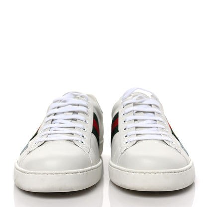 Gucci Calfskin Web Mens Gucci Band Ace Sneakers 11 White 2 of 9