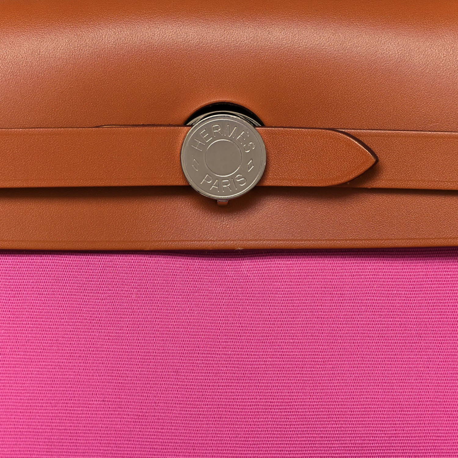 Hermes Toile Officier Vache Hunter Verso Herbag Zip PM 31 Bubblegum Rubis Naturel 7 of 12
