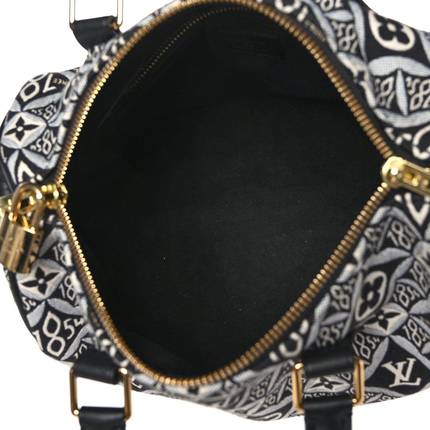 Louis Vuitton Jacquard Since 1854 Speedy Bandouliere 25 Grey 5 of 10
