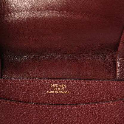 Hermes Togo Dogon Card Case Rouge H 5 of 5