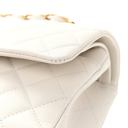 Chanel Caviar Quilted Small Double Flap White 12 of 13
