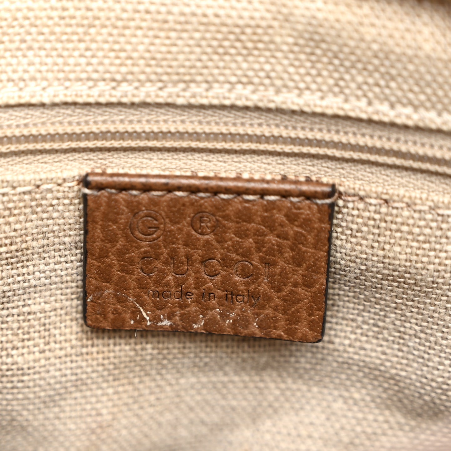 Monogram Small Bree Tote Beige Tabacco