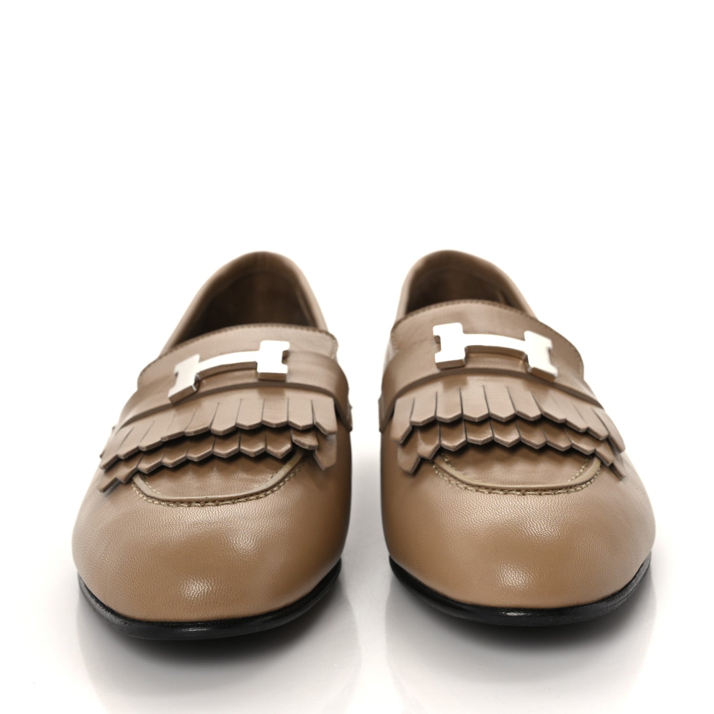 Goatskin Womens Royal Loafers 39 Beige Argile