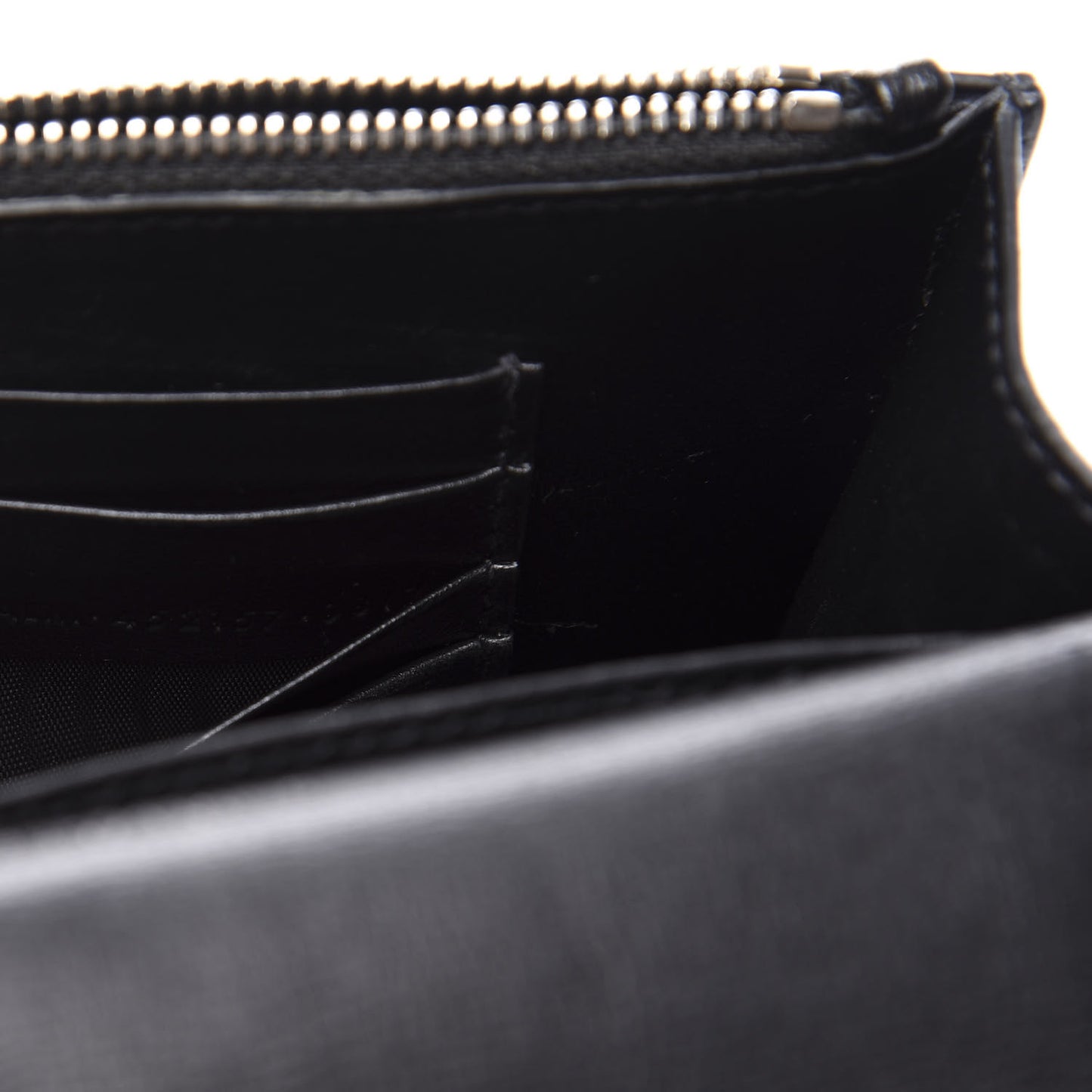 Calfskin Monogram Sunset Chain Wallet Black