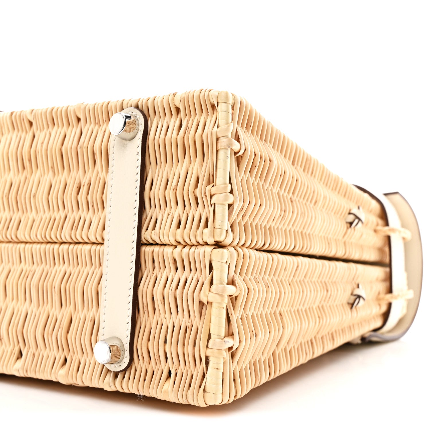 Hermes Wicker Swift Picnic Kelly 35 Naturel Nata 10 of 14