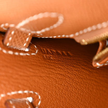 Hermes Epsom Kelly Sellier 25 Gold 7 of 10