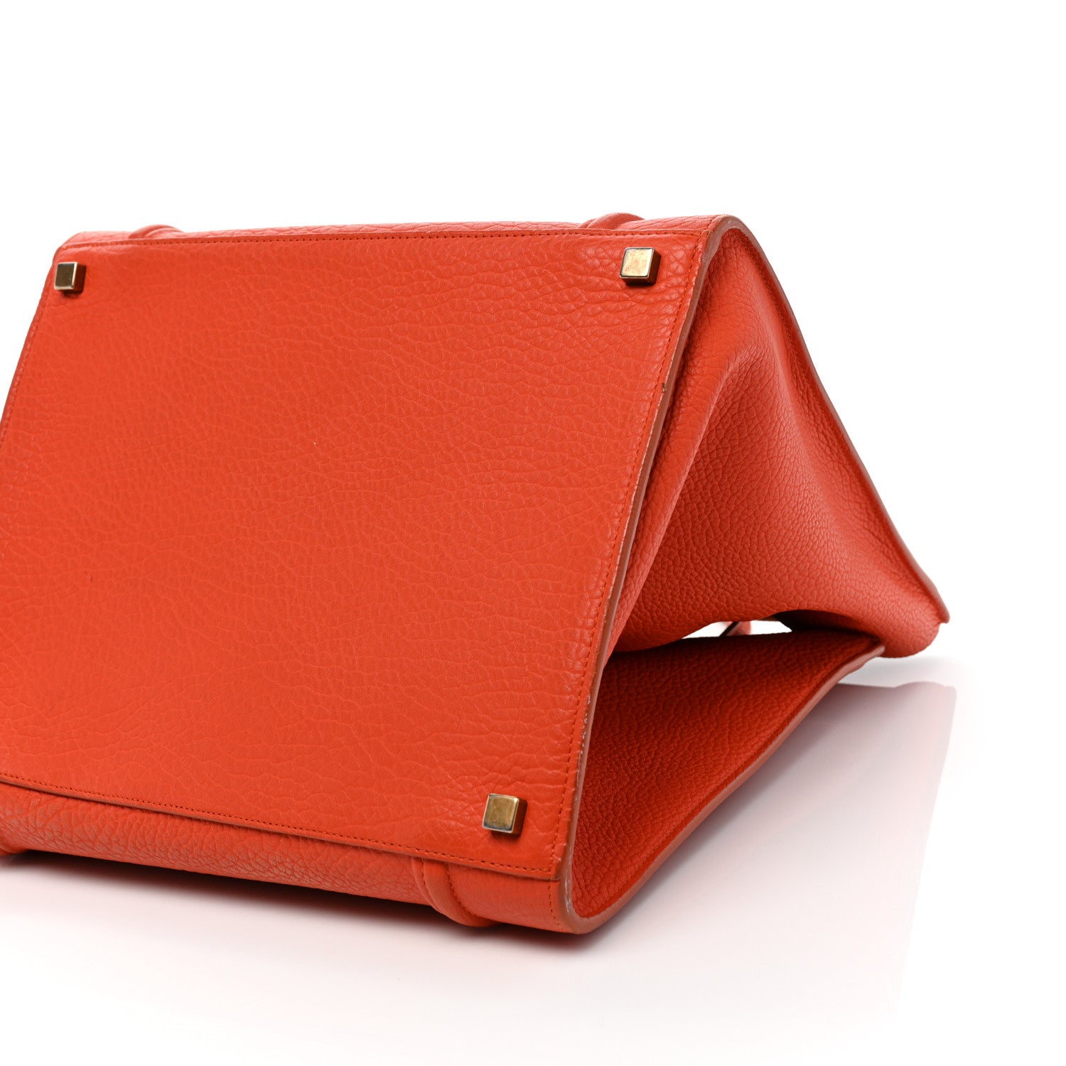 Celine Bullhide Calfskin Medium Phantom Luggage Burnt Orange 8 of 14