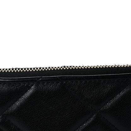 Chanel Goatskin Quilted Chanel 19 Phone and Card Holder Black 13 of 13