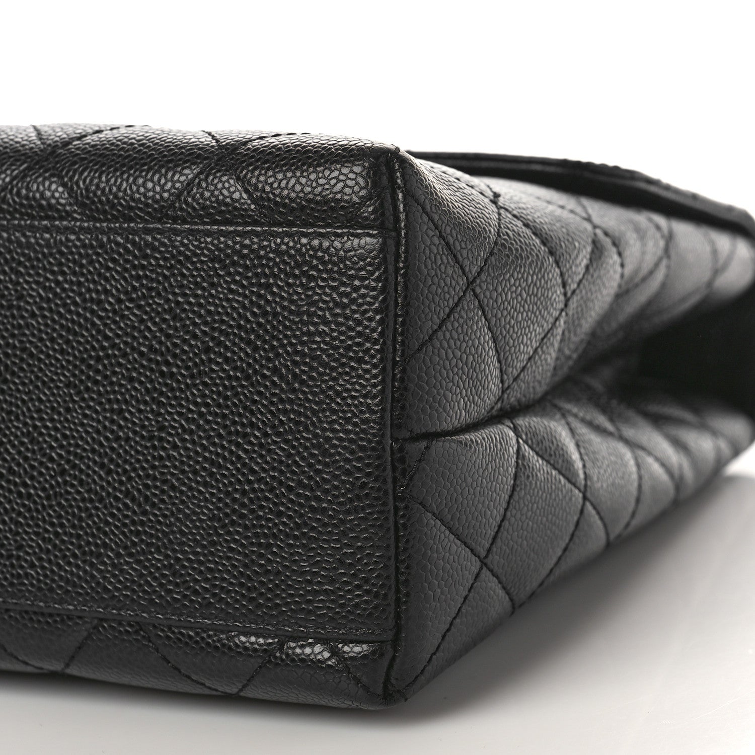 Chanel Caviar Quilted Jumbo Kelly Flap Black 9 of 9