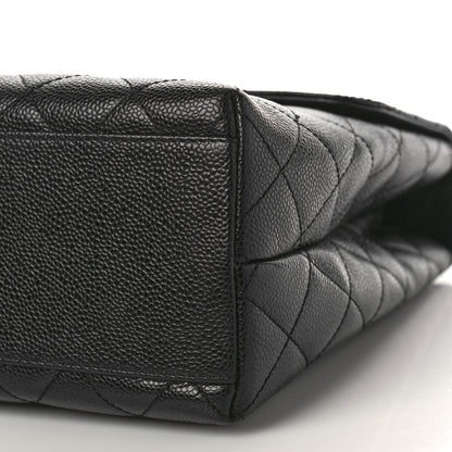 Chanel Caviar Quilted Jumbo Kelly Flap Black 9 of 9