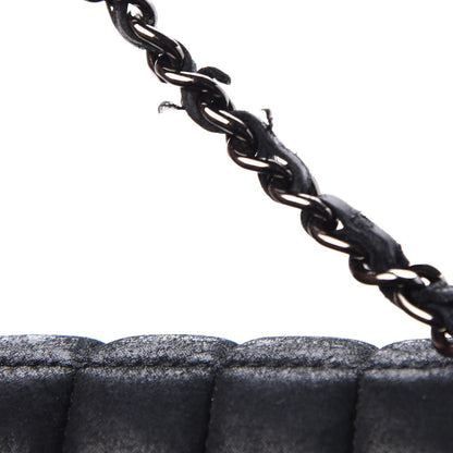 Chanel Iridescent Calfskin Square Quilted Mini Flap Black 9 of 12