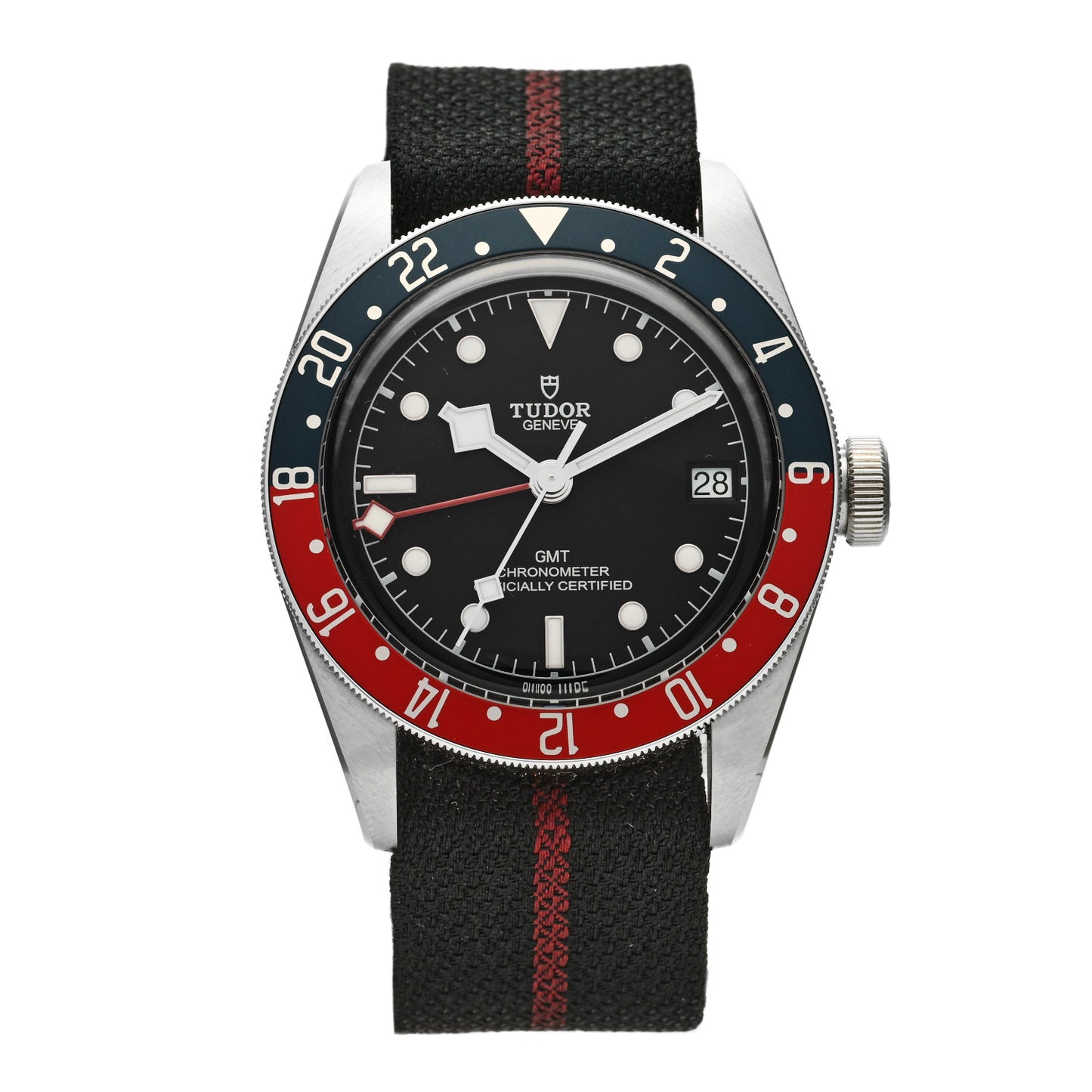 Stainless Steel Fabric 41mm Black Bay GMT Automatic Watch Black