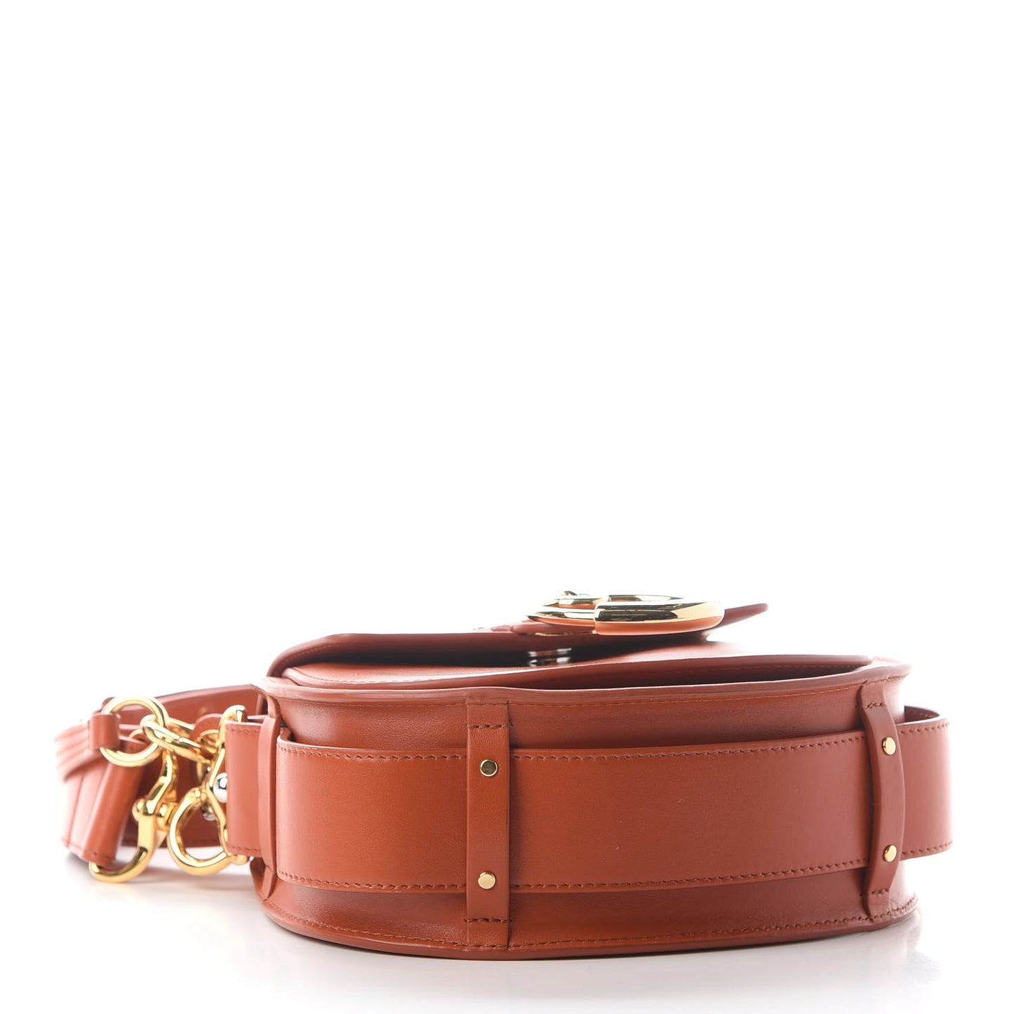 Calfskin Small Tess Bag Sepia Brown