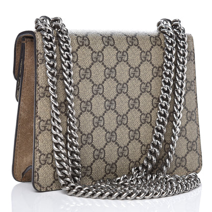 Gucci GG Supreme Monogram Mini Dionysus Shoulder Bag Taupe 3 of 13