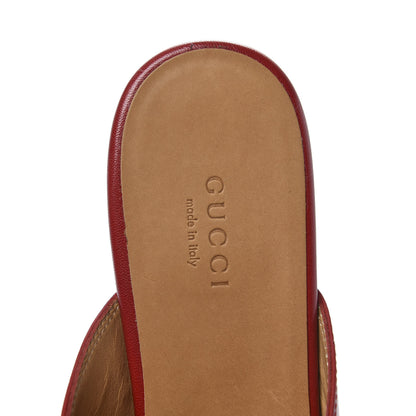 Gucci Malaga Kid Womens Princetown Slippers 38 Hibiscus Red 6 of 9