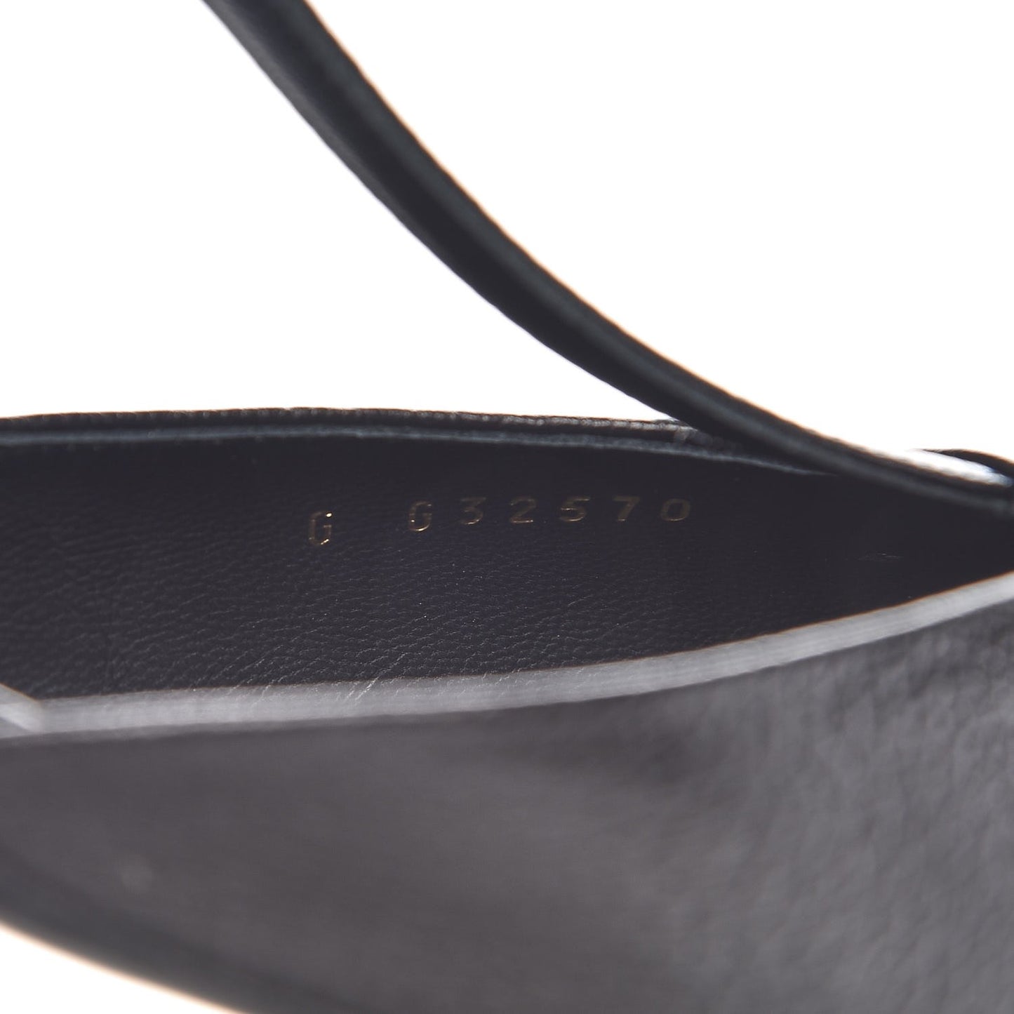 Goatskin Cap Toe CC Slingback Sandals 39.5 Black