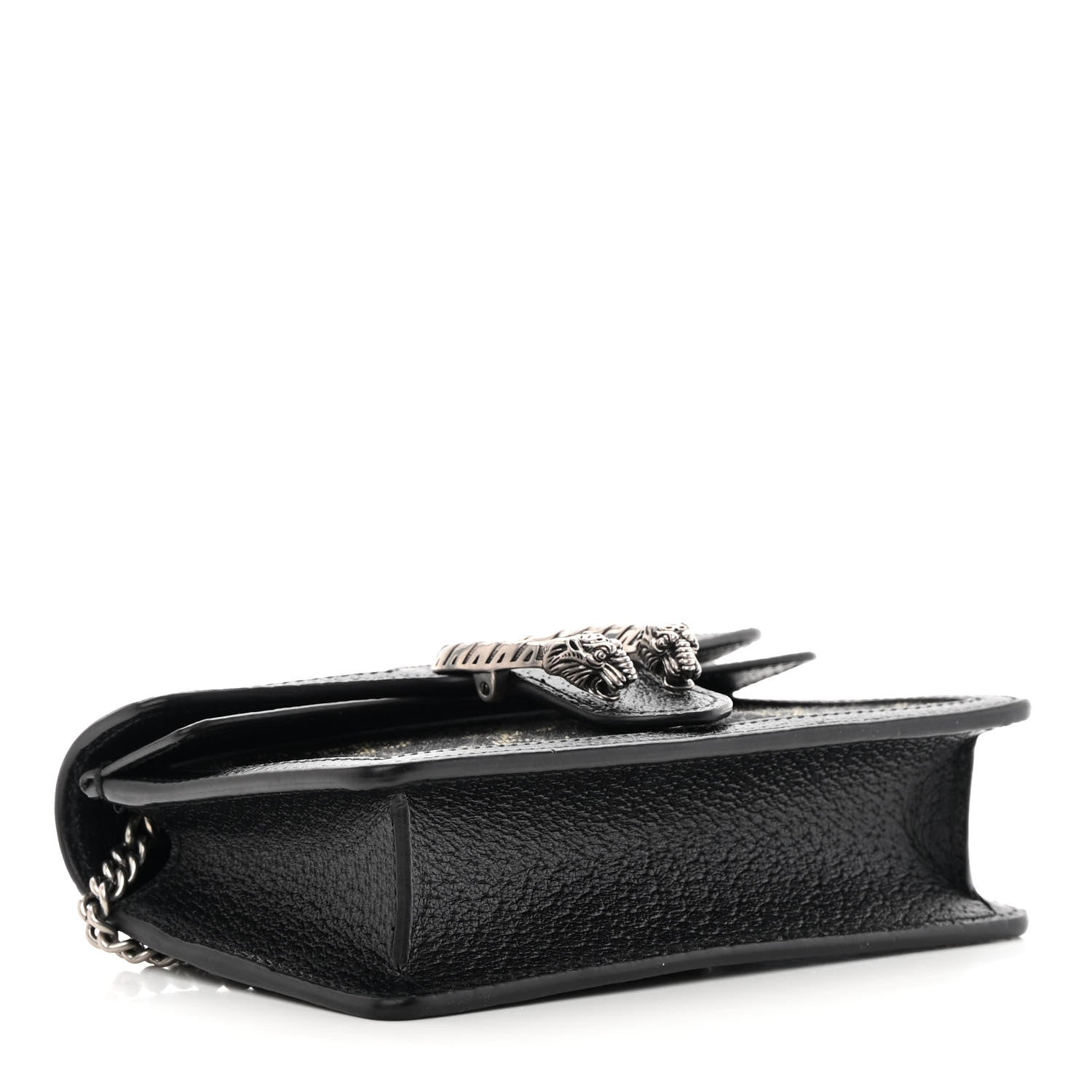 Gucci Jacquard Black Denim GG Monogram Super Mini Dionysus Shoulder Bag Black Ivory 4 of 13
