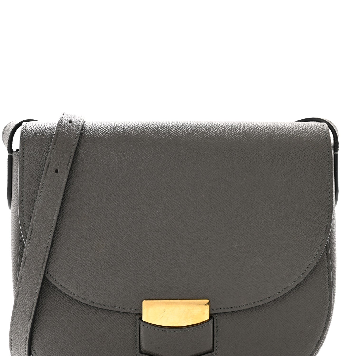 Celine Baby Grained Calfskin Small Trotteur Grey 8 of 12