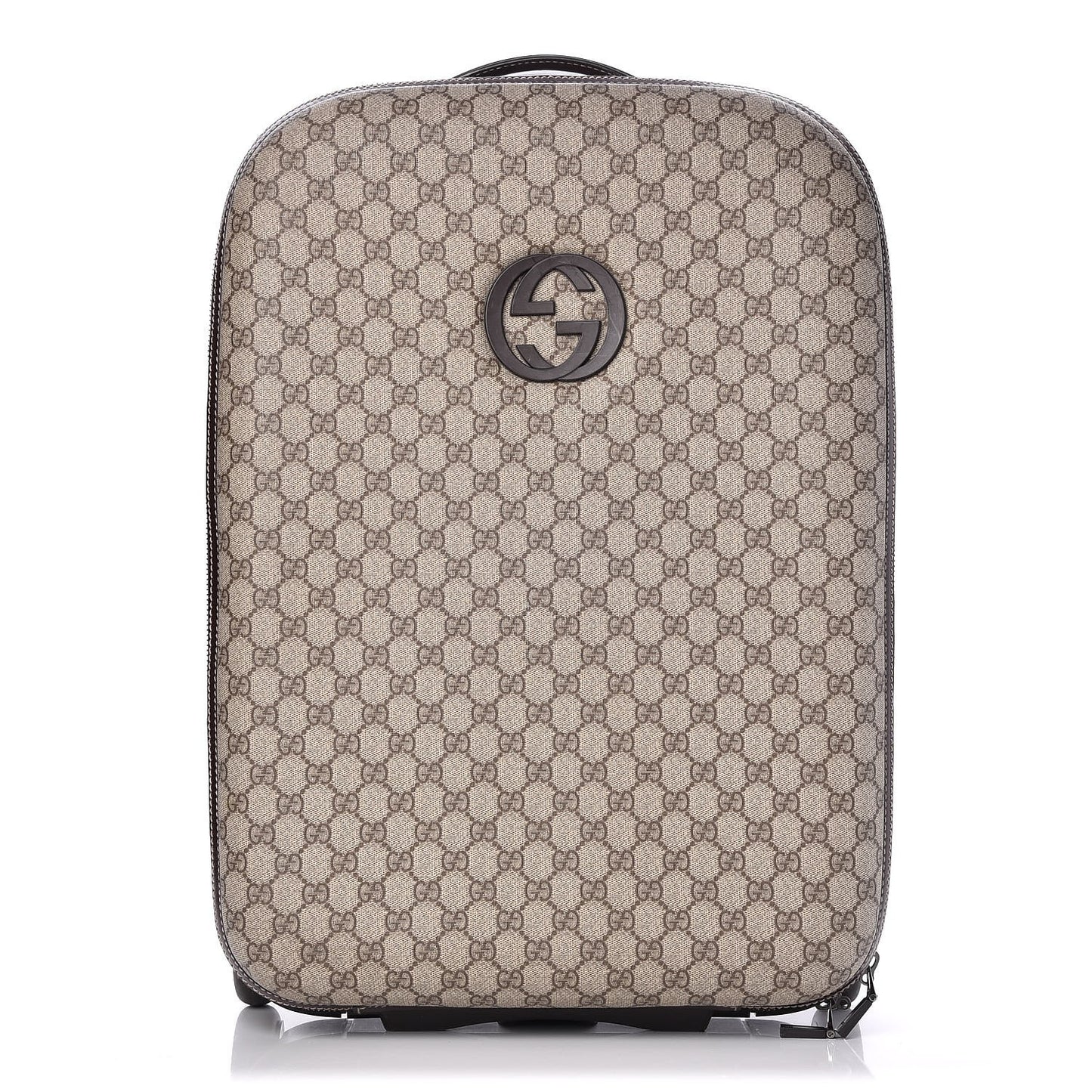GG Plus Monogram Small Interlocking G Trolley Brown