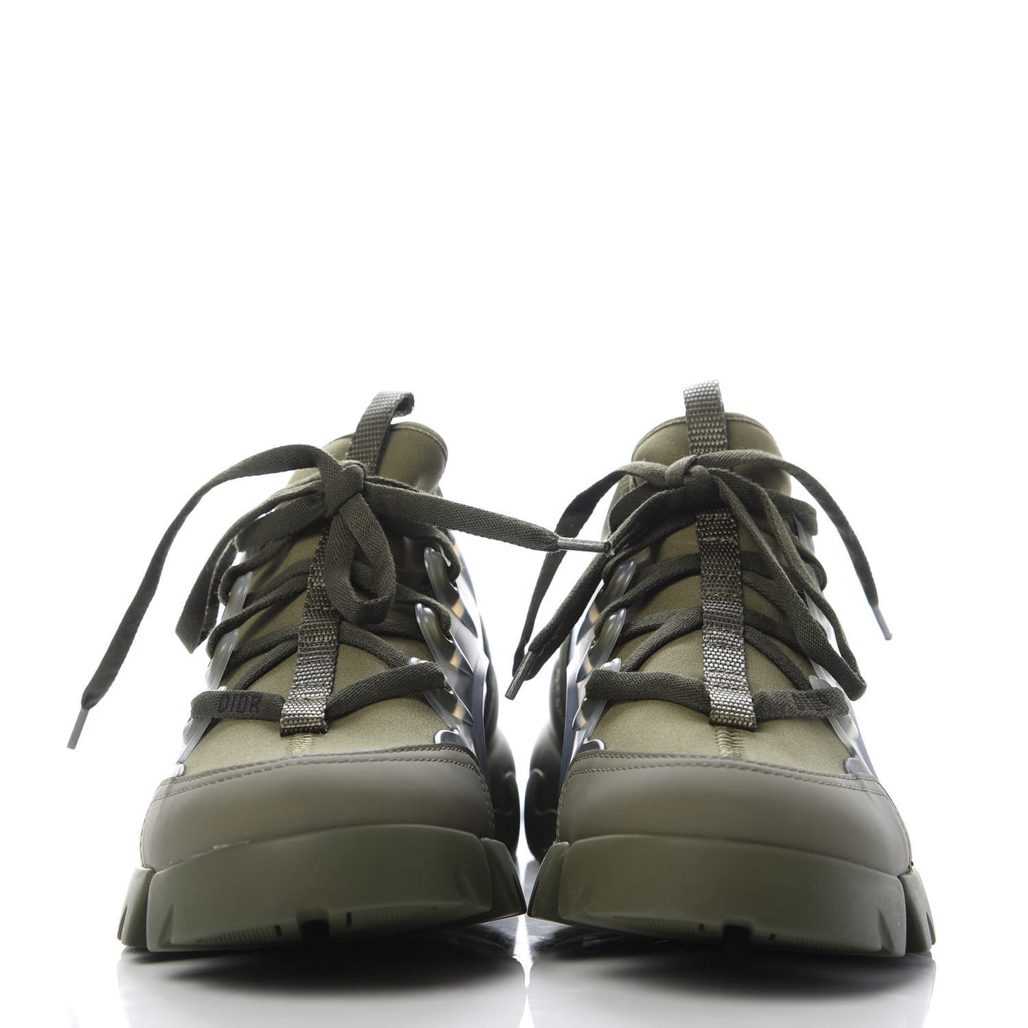 Neoprene Rubber Womens D-Connect Sneakers 35 Kaki