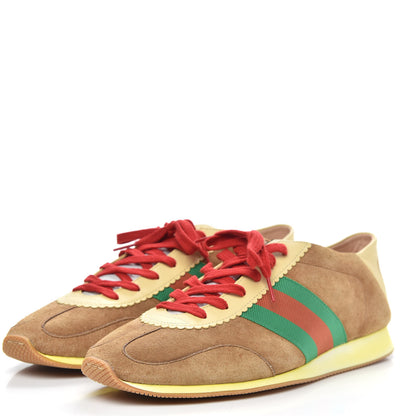 Gucci Suede Web Mens Rocket Sneakers 10 Nocciola Burro 3 of 8