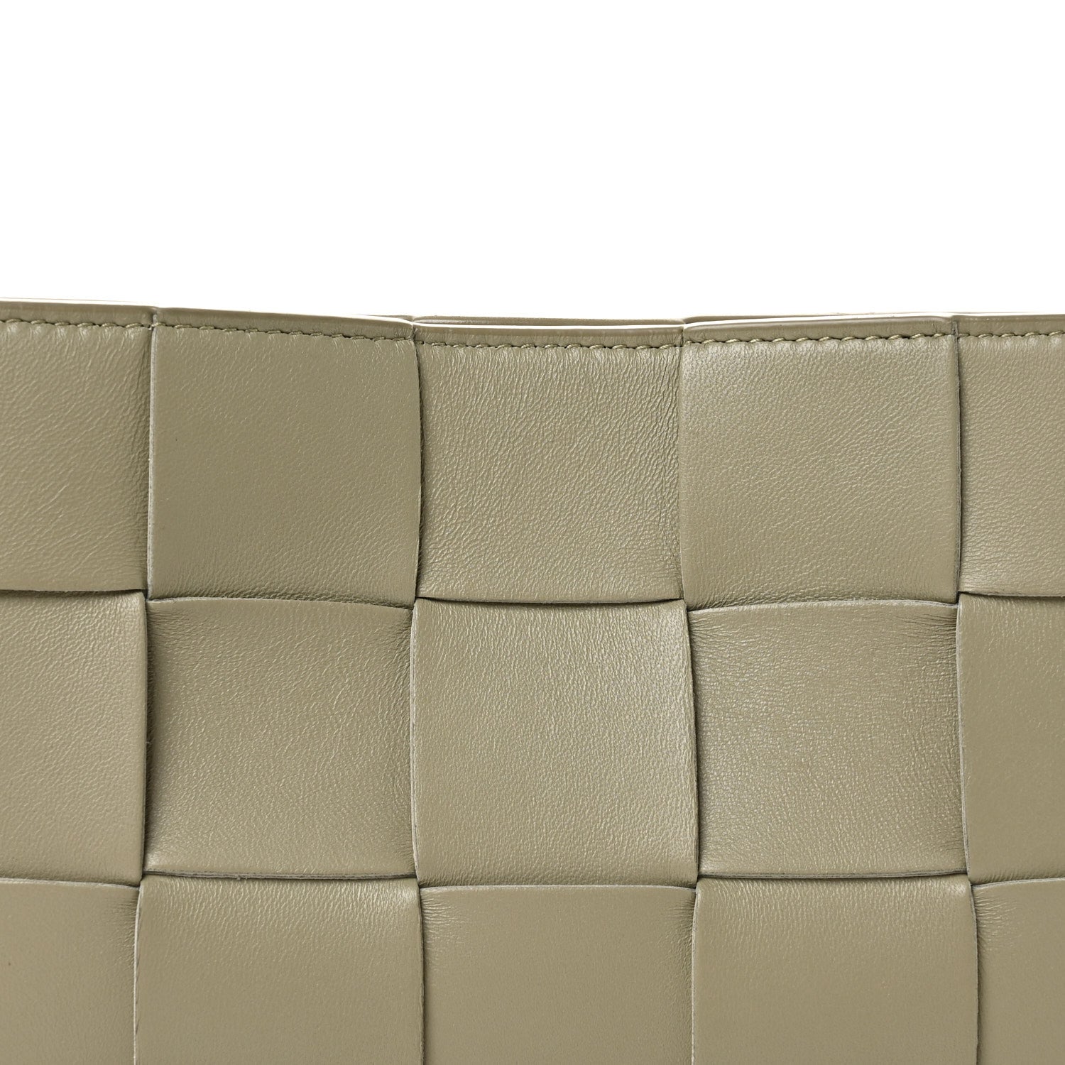 Bottega Veneta Calfskin Maxi Intrecciato Cassette Pouch On Strap Travertine 8 of 11