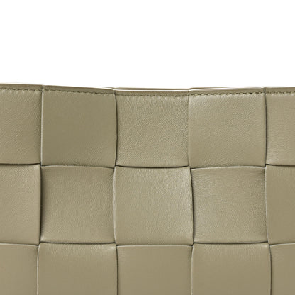 Bottega Veneta Calfskin Maxi Intrecciato Cassette Pouch On Strap Travertine 8 of 11