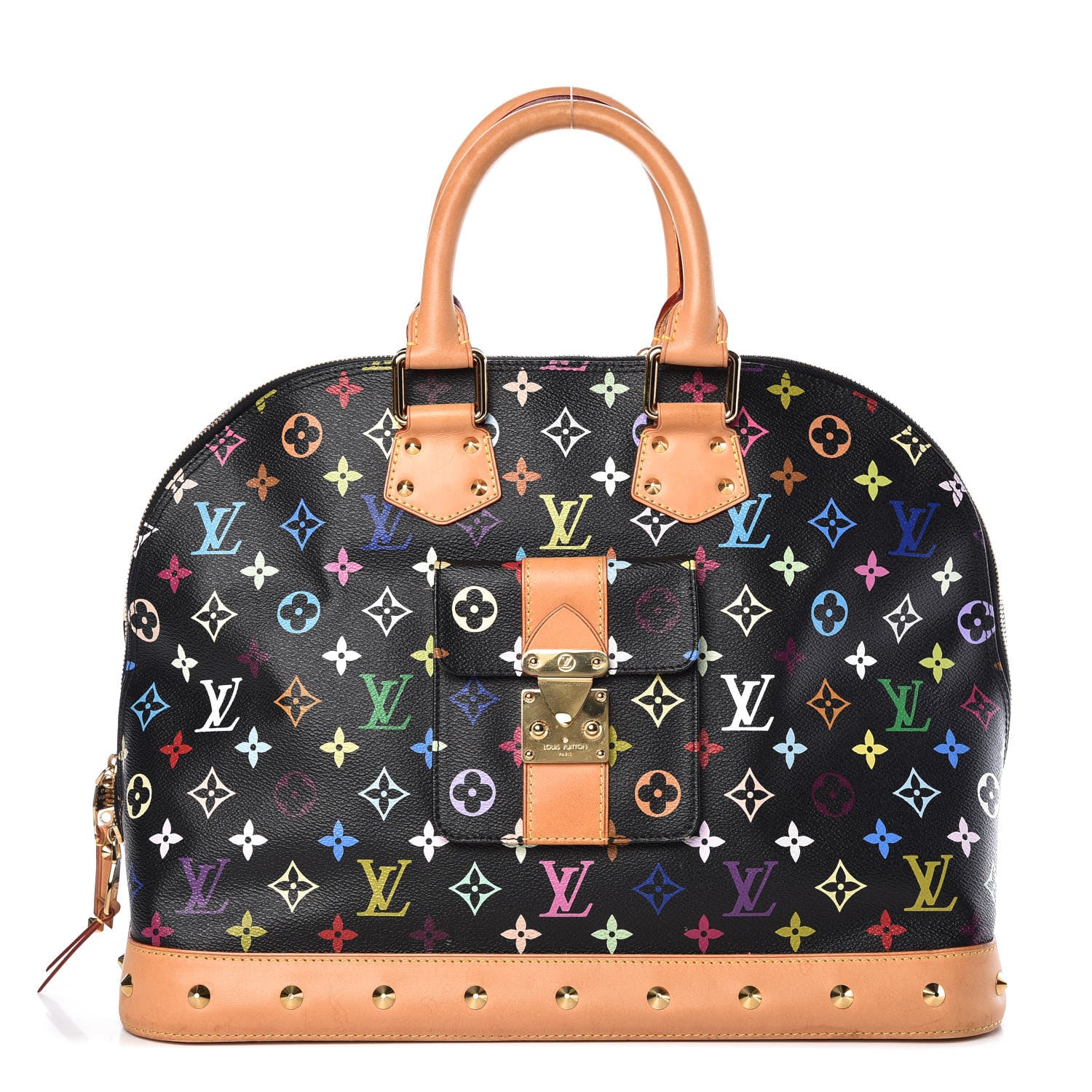 Louis Vuitton Monogram Multicolor Alma GM Black 1 of 9