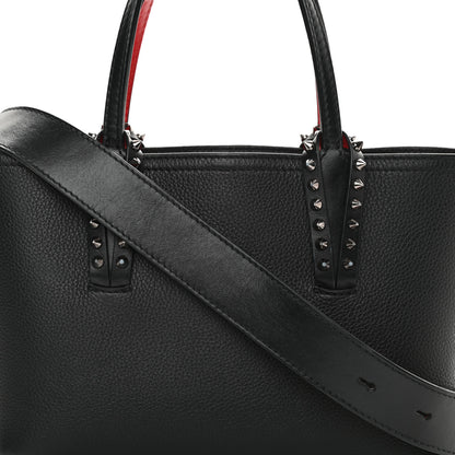 Christian Louboutin Calfskin Spikes Mini East West Cabata Tote Black 8 of 21