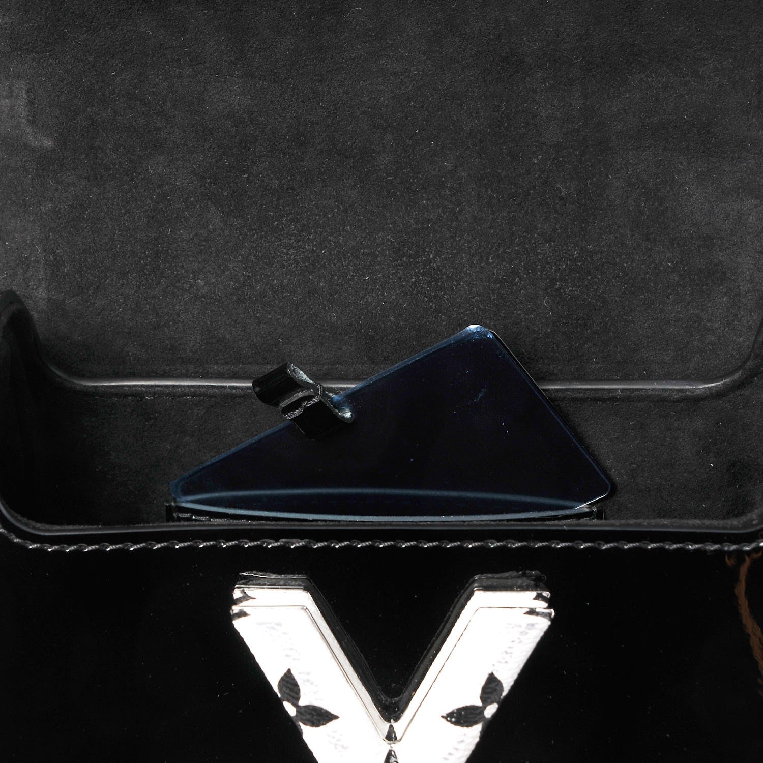 Louis Vuitton Patent Monogram Twist Shoulder Bag PM Black 9 of 9