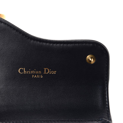 Christian Dior Oblique Saddle Lotus Wallet Blue 6 of 7