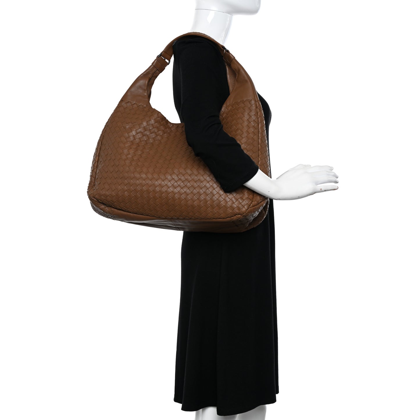 Nappa Intrecciato Large Campana Hobo Chene