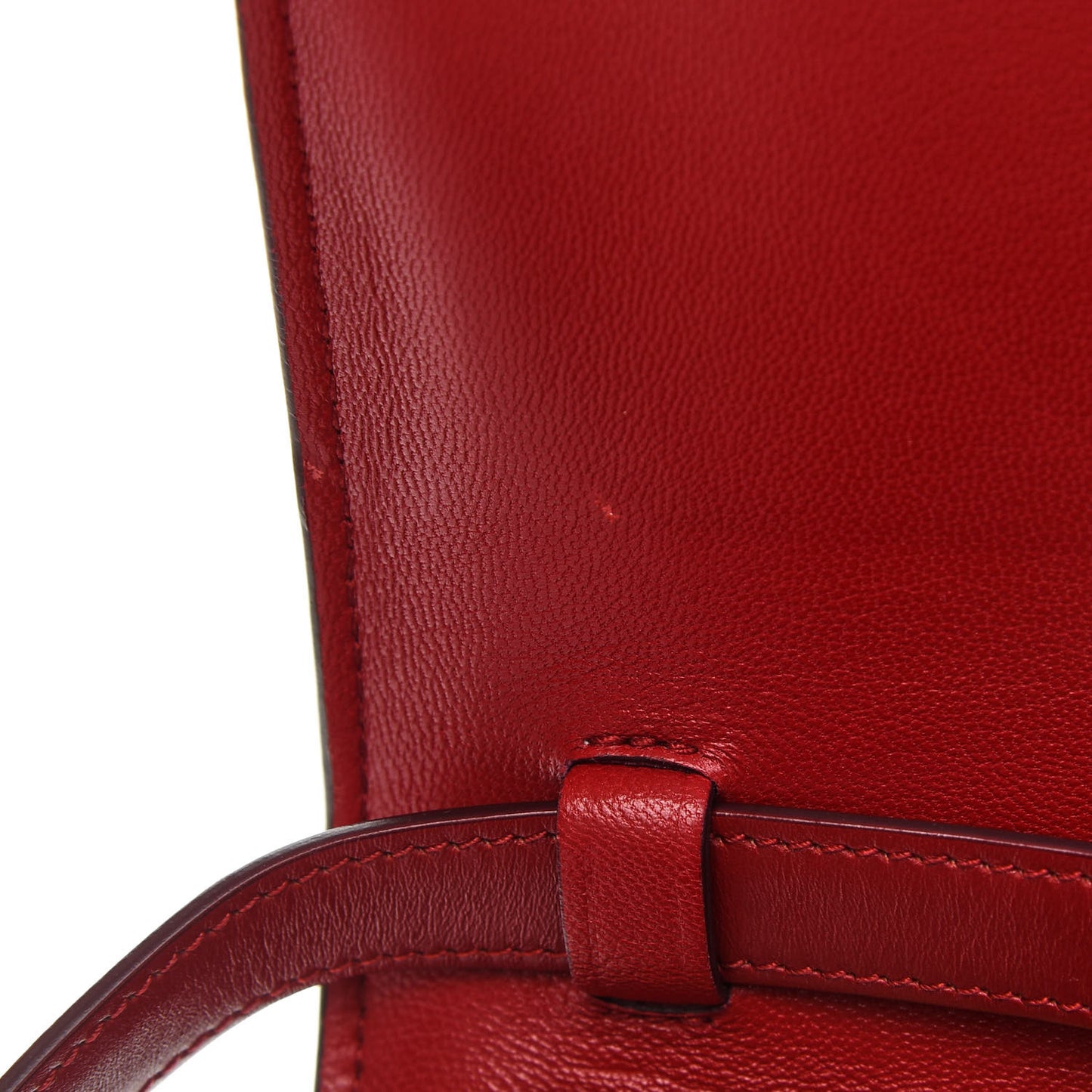 Box Calfskin Medium Classic Box Flap Bag Red