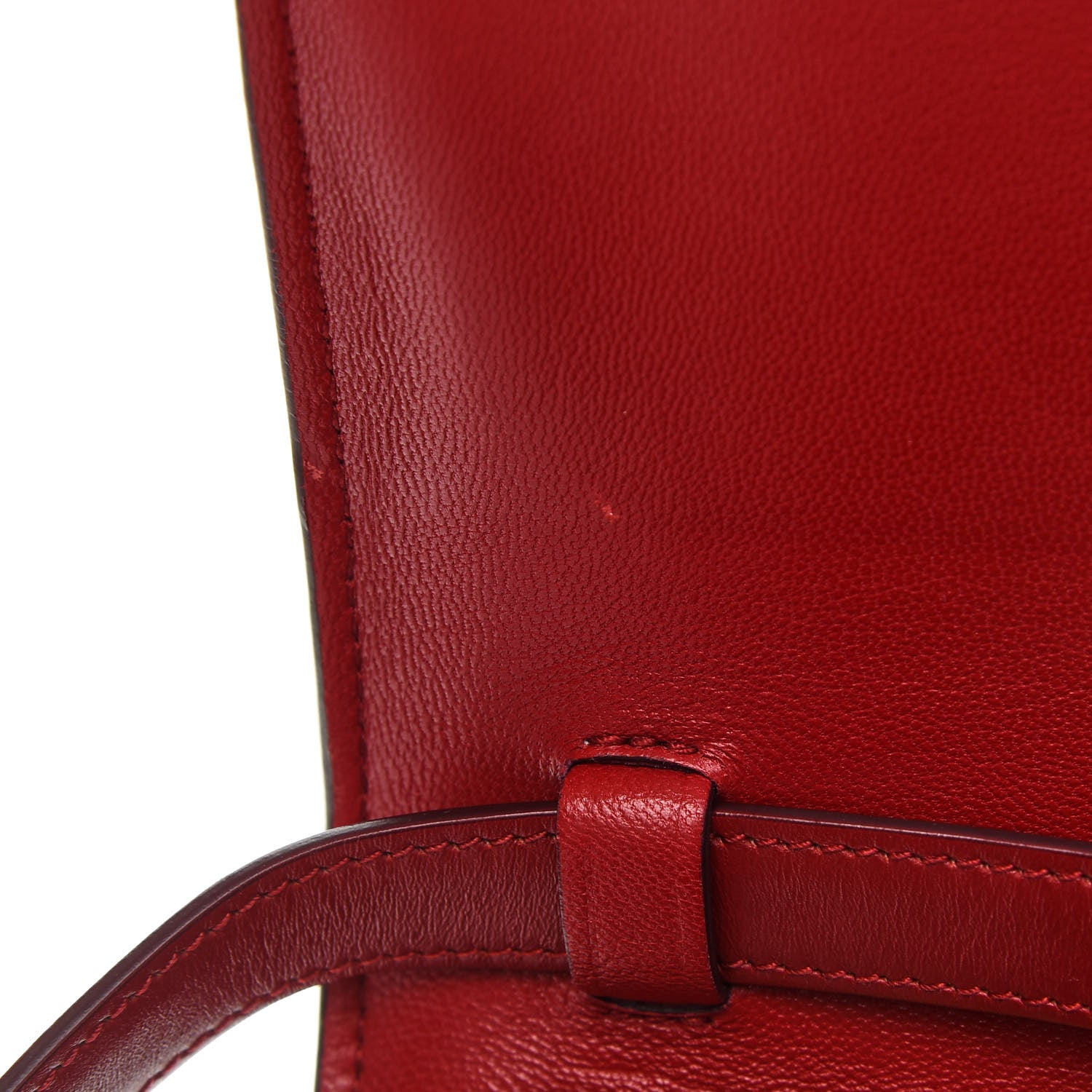 Celine Box Calfskin Medium Classic Box Flap Bag Red 11 of 12