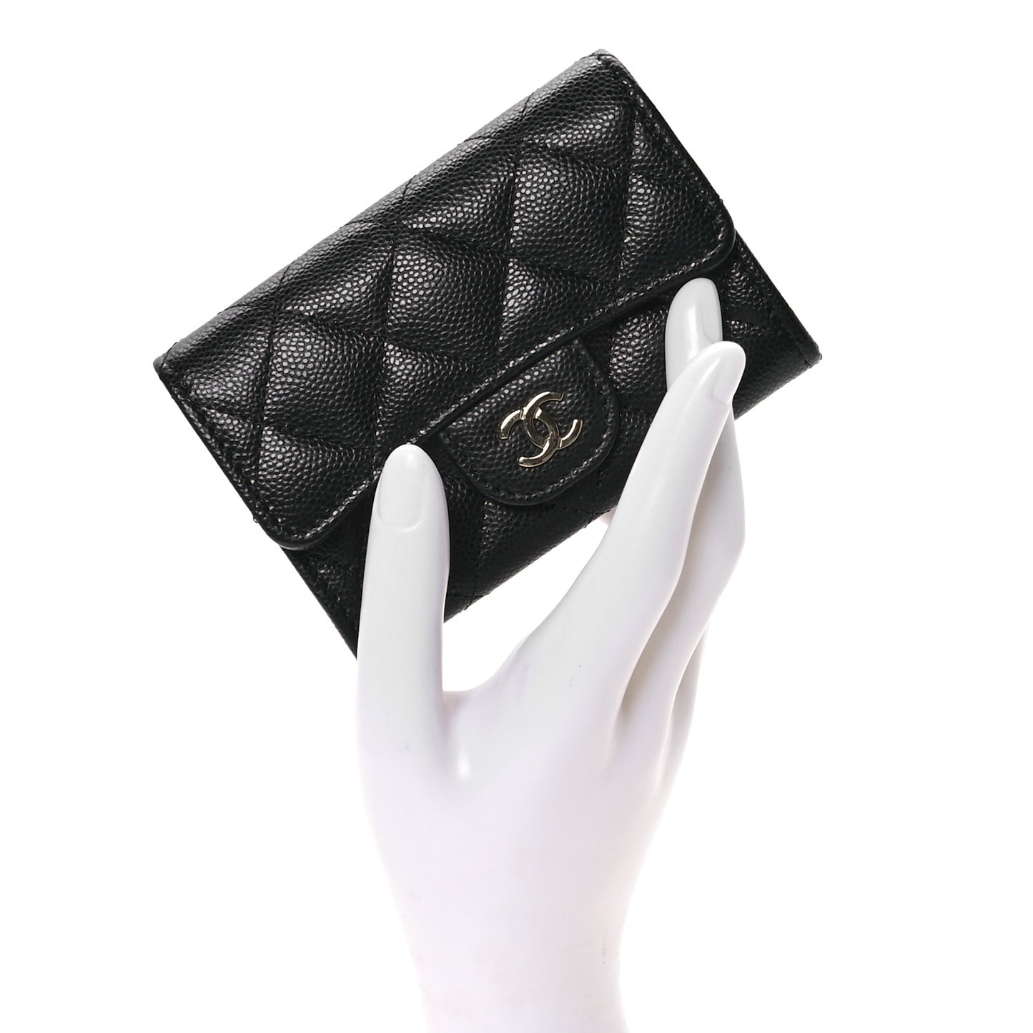 Lambskin Quilted Jewelry Case Black