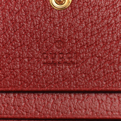 Gucci GG Supreme Monogram Flora Web Ophidia Card Case Red 6 of 9