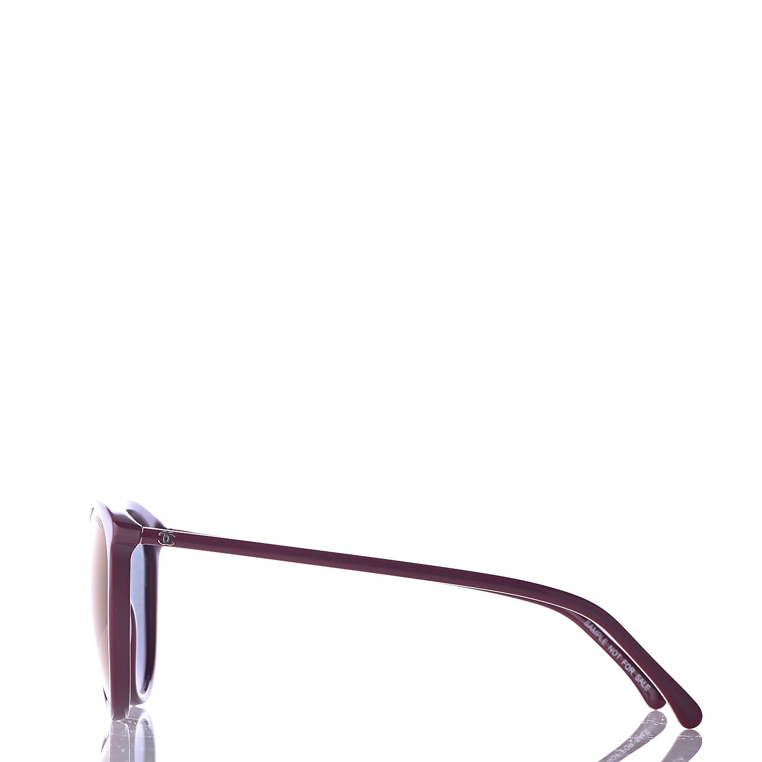 Chanel Acetate Butterfly Winter Sunglasses 5382 Dark Red 3 of 11