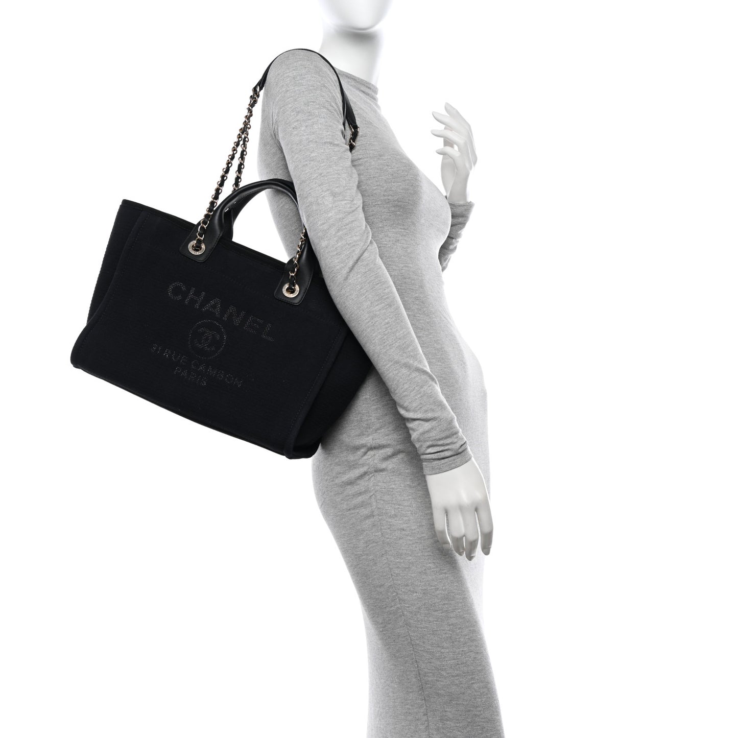 Mixed Fibers Small Deauville Tote Navy