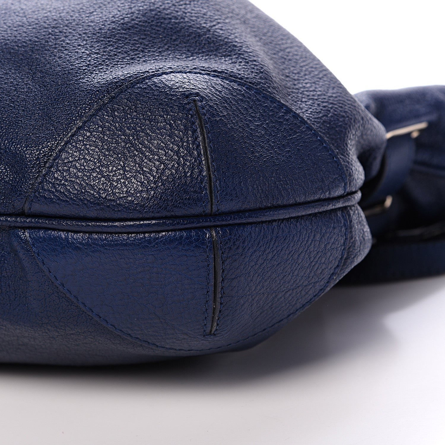 Burberry Grainy Calfskin Wilenmore Hobo Blue 10 of 12