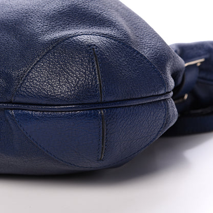 Burberry Grainy Calfskin Wilenmore Hobo Blue 10 of 12