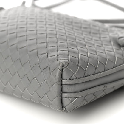 Bottega Veneta Nappa Intrecciato Nodini Crossbody Messenger Light Grey 10 of 13