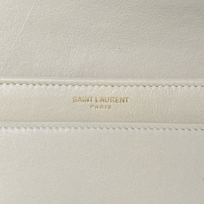 Saint Laurent Lambskin Matelasse Amalia Chain Shoulder Bag Creama Soft 9 of 10