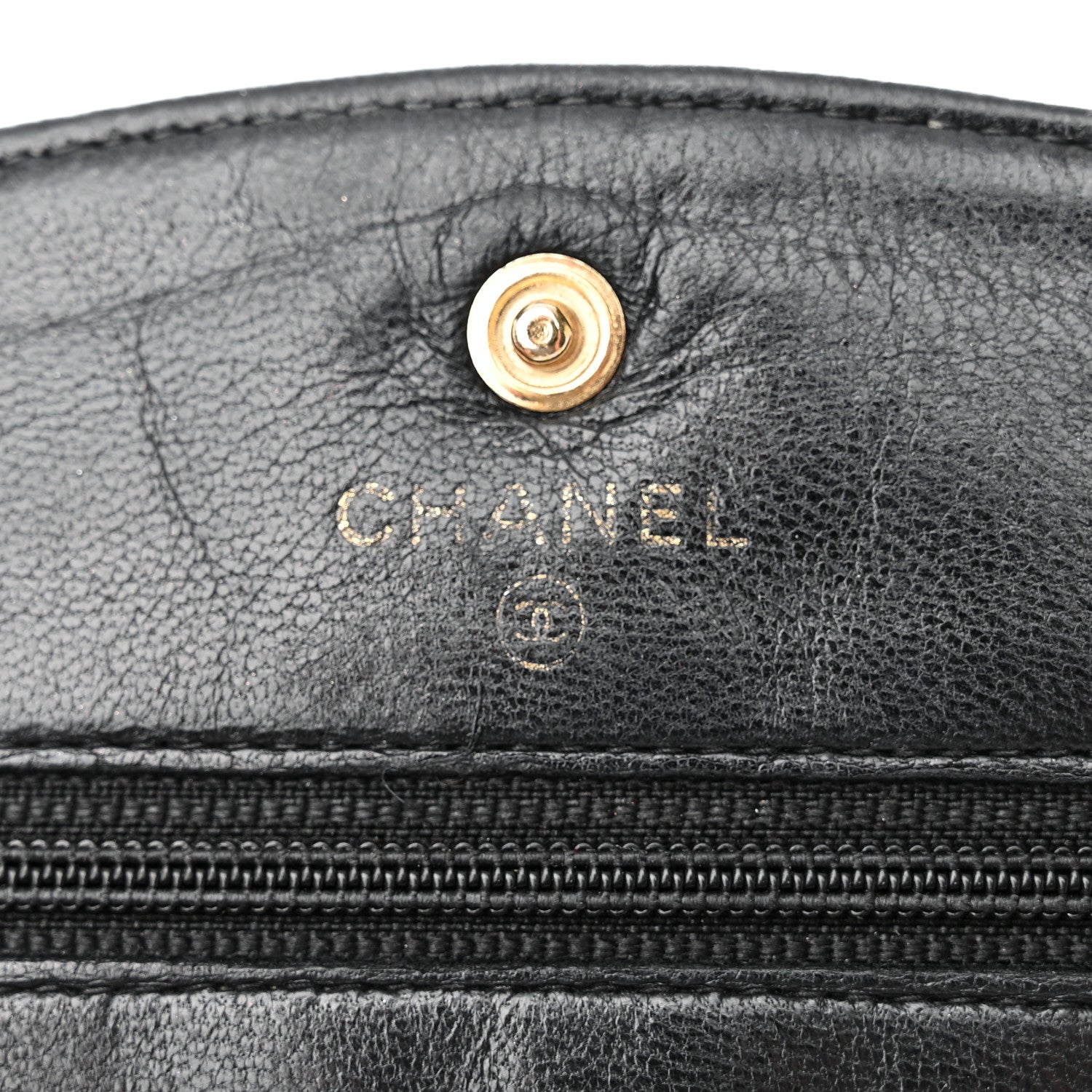 Chanel Caviar Timeless CC Wallet on Chain WOC Black 6 of 18