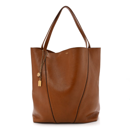 Chloe Grained Calfskin Medium Spin Tote Clay Brown 2 of 29