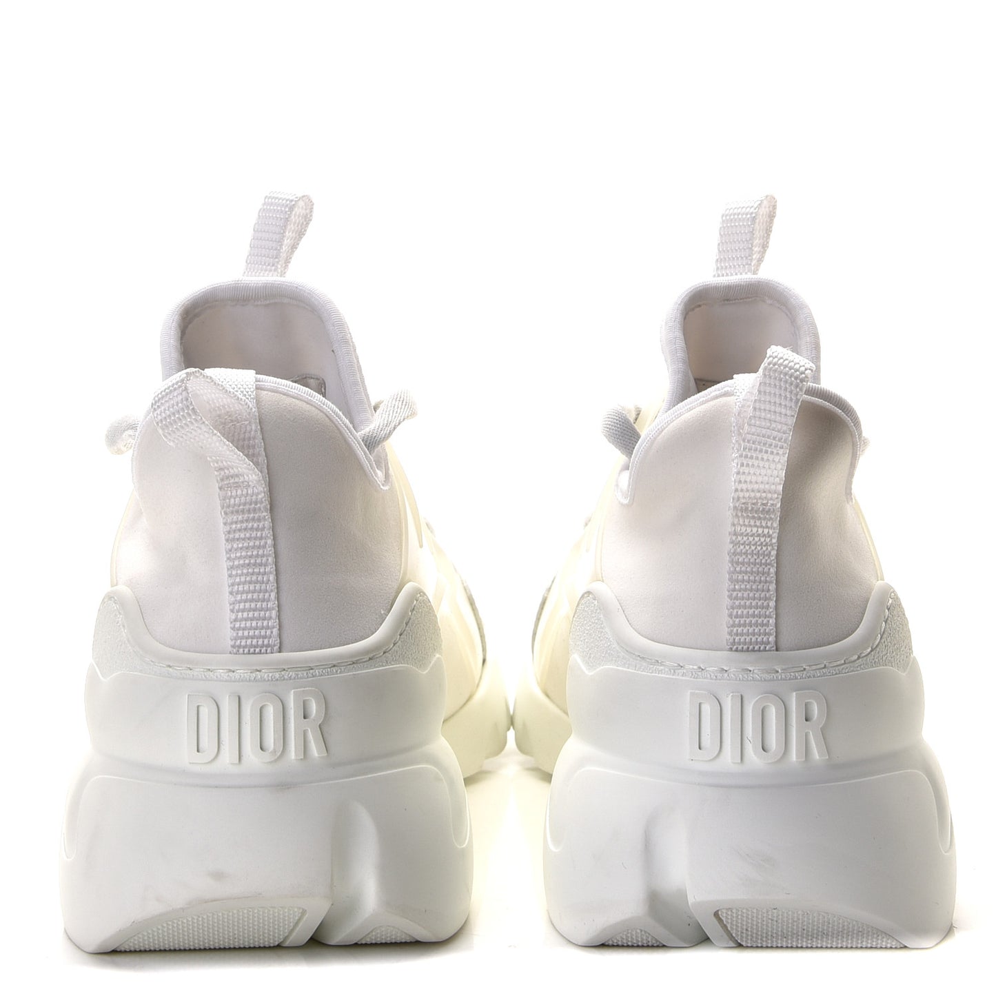 Technical Fabric Rubber Womens D-Connect Sneakers 38 White