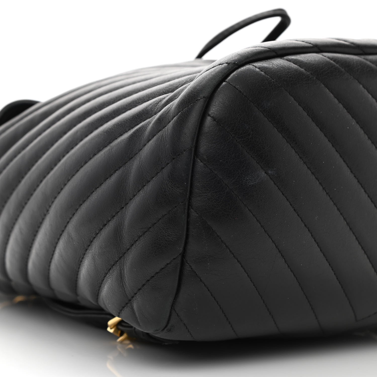 Chanel Calfskin Chevron Quilted Small Urban Spirit Backpack Black 9 of 11