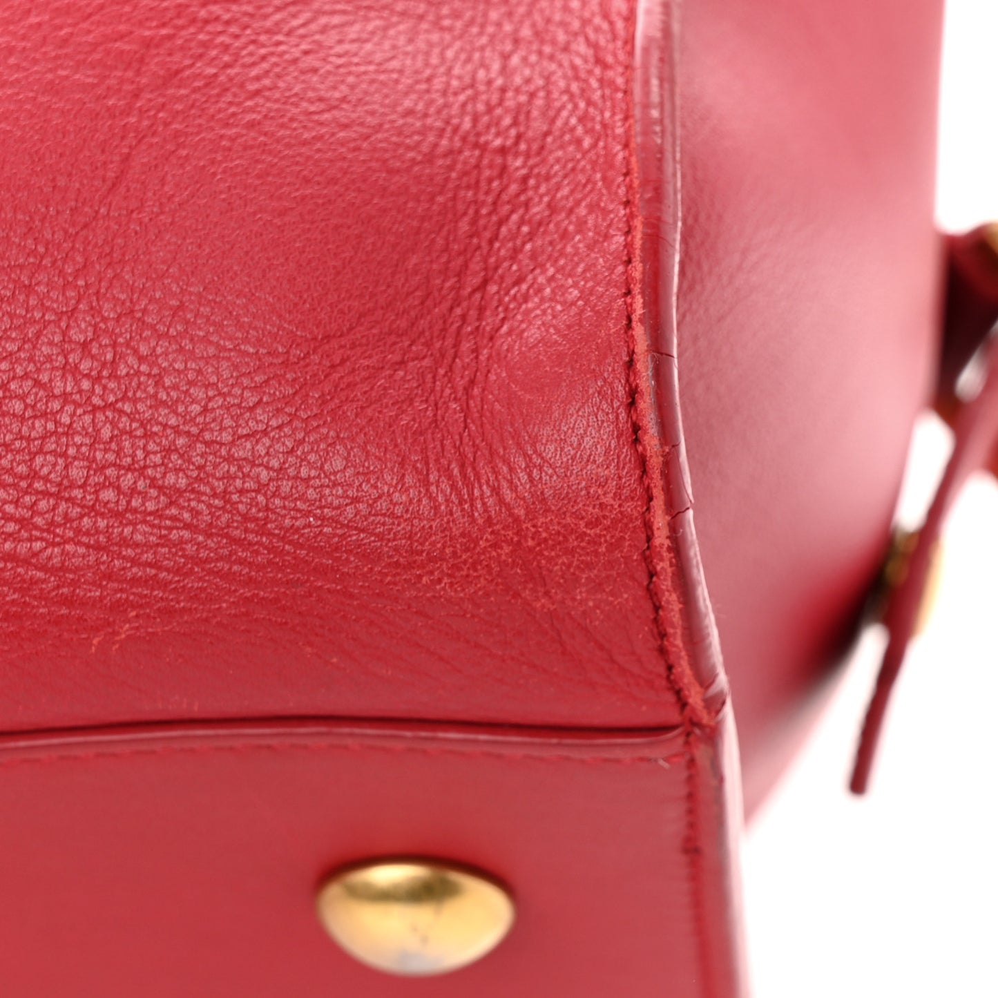 Calfskin Medium Classic Y Cabas Red